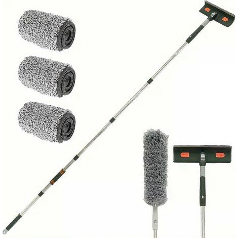 Pour tige de jonction extensible de 144/206 cm, grattoir de sol, raclette à vitres, outils de nettoyage de vitres - JXLGV (1/4)