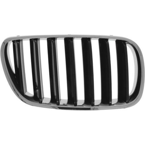 Grille de calandre avant droite chromée et noire BMW X3 1 E83 phase 2 2006-2010