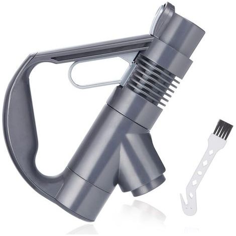 Ersatzgriff für Staubsauger, kompatibel mit Dyson DC19, DC23, DC26, DC29, DC32, DC36 und DC37. Staubsaugerzubehör, Ersatzgriff mit Reinigungsbürste (grau). (1/5)