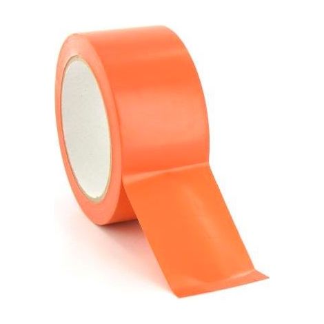 Adhésif PVC orange 33m x 50mm – Multi-usages pour surfaces métalliques – Résistance à la rupture 20N/cm – Allongement 150% – Sacherie De Pantin (1/2)