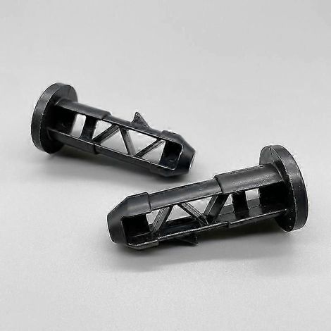 Lot de 6 goupilles de charnière pour couvercle de poubelle à roulettes, en plastique noir, pour poubelle à roulettes extérieure de 240 L (1/2)
