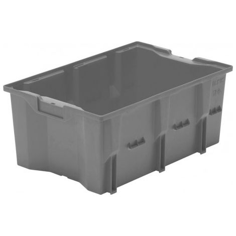 Nom Bac gerbable emboîtable PP gris L480xL312xH200mm LA-KA-PE (1/2)