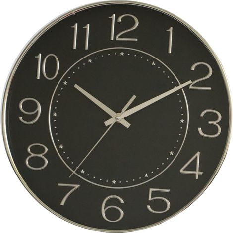 Horloge murale silencieuse et colorée à chiffres 3D, 25 cm (10 pouces), moderne, sans tic-tac.