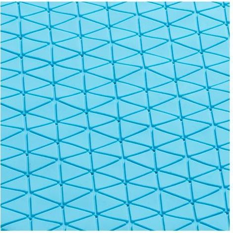 TATAY alfombra baño diamond 54x54 cm azul , Alfombra baño Diamond 54x54 cm azulFabricada en plástico de alta calidadAntideslizanteIdeal para su bañera/plato de ducha (1/3)