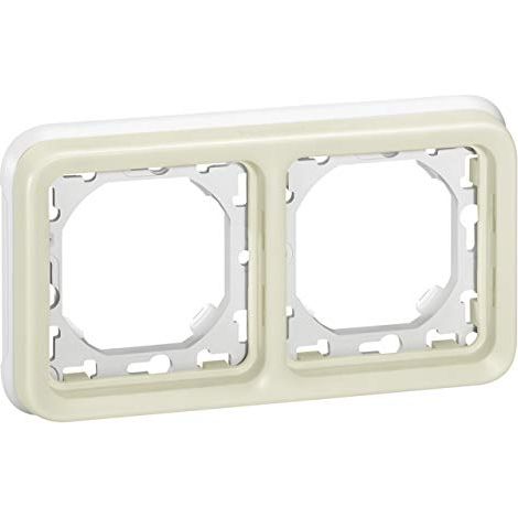 Legrand 069694 – Plattenträger – für Prog Plexo modular versenkt weiß – 2 horizontale Positionen