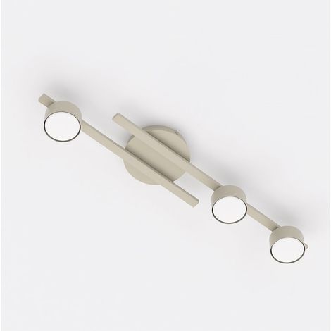 Lampada da soffitto FRAGMENT in acciaio beige