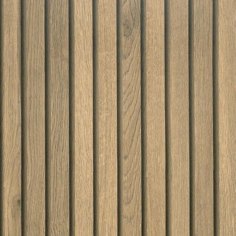Papier Peint Imitation Bois Panneaux 3D Papier Peint Effet Bois Brun Papier Adhesif pour Meuble Vintage Stickers pour Meubles Armoire Porte Chambre Amovible 40 cm x 300 cm (1/5)