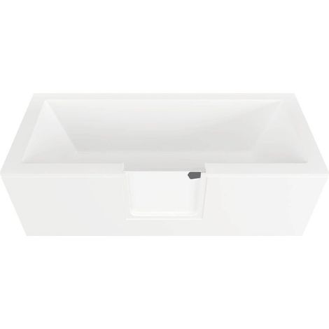 Tablier frontal pour baignoire PMR avec porte, 150 cm, orientation gauche, blanc (SATVDPANEL150L)