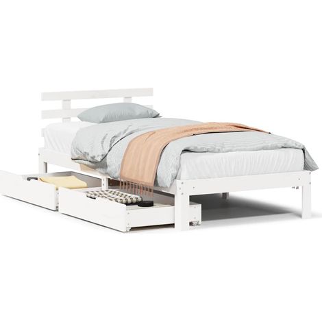Maison Exclusive - Estructura cama con cajones madera maciza pino