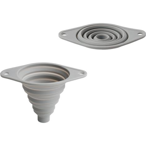 Entonnoir en silicone, grand diamètre, pliable et télescopique, pour verser l'huile et séparer le vin. Entonnoir de remplissage pour la cuisine. (1/5)