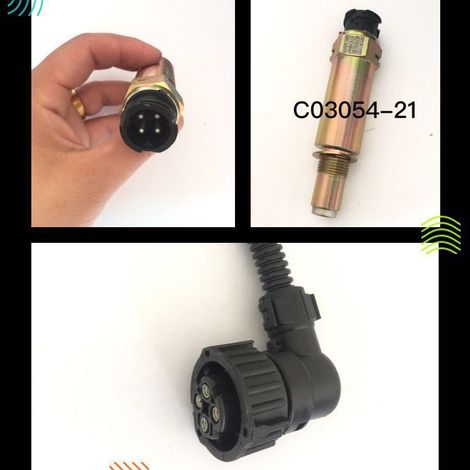 Pièces électriques d'origine Shaanxi Automobile : Capteur de compteur de vitesse/kilométrage Delong F2000, F3000, Aolong C03054-21 (1/5)