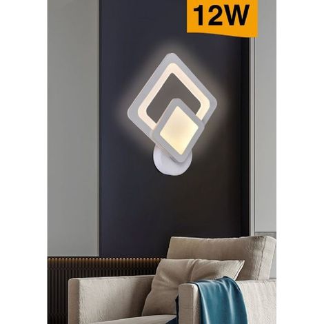 Trade Shop - RHOMBUS LED WANDLEUCHTE 12 W WAND TISCH ABAT JOUR LICHT 6500K 3000K 4000K E82-B - (1/2)