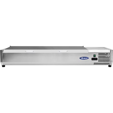 Presentoir a ingredients vrx 2000/380 couvercle inox 2000 x 395 x 280 mm - ATOSA