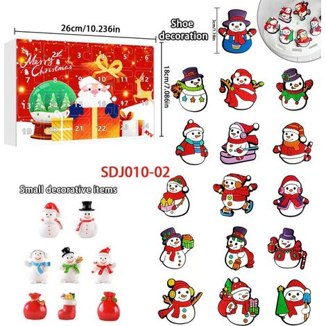 New Creative Christmas Series Blind Box Christmas 24-Day Calendar Box Cartoon Snowman Surprise Box - SDJ010—02 -