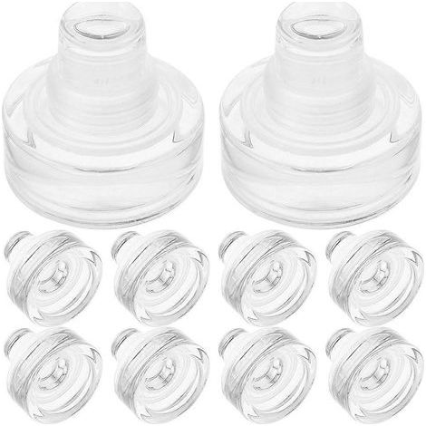 Lot de 10 bouchons en verre pour bouteilles de vin et de bière-3.20X2.90X2.90CM (1/4)