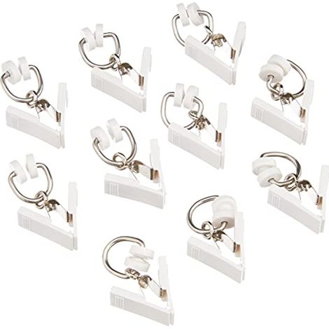 Gardinia 115 Anello con Clip, Metallo, Bianco, 15.9x8.8x0.1 cm, 20 unità (1/4)