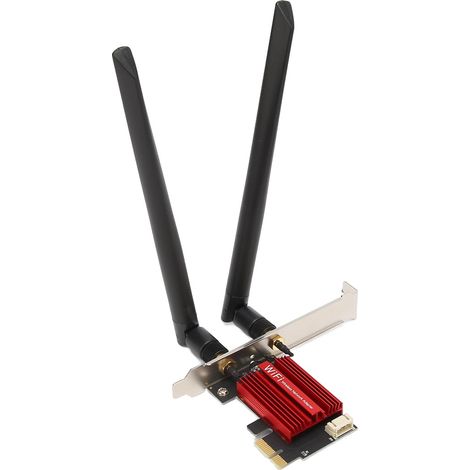 Carte WiFi PCIe Dual Band 2.4/5 GHz 1200 Mbps avec Antennes Double MIMO pour PC de Bureau
