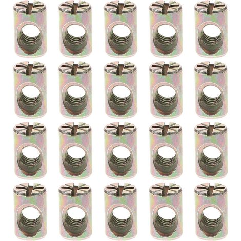 Kit de 20 écrous cylindriques Gadpiparty pour meubles (1/5)