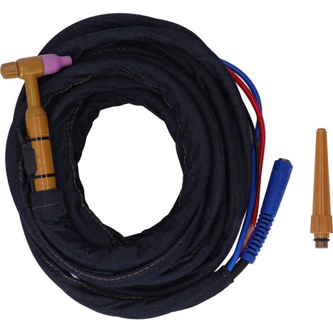 Torche de soudage TIG refroidie par eau et air, pistolet GTAW pour soudage à l'arc argon, outil de travail et traitement, 5 mètres / 16,4 pieds (1/5)