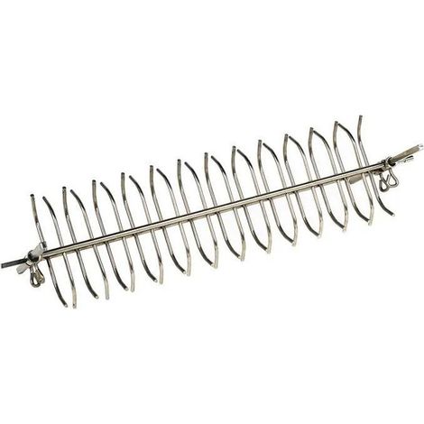 Forge Adour – Broche anglaise pour barbecue – Tout inox – Pour plancha et BBQ – Modèles 911.66 et 918.66