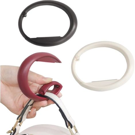 Soporte para bolsos de 3 piezas, gancho para bolsos, colgador de bolsos, ganchos para bolsos de mesa, colgador de bolsos sin dejar marcas (1/5)