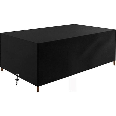 Housse Table Jardin Rectangulaire Housse de Protection pour Salon de Jardin Housse de Protection Imperméable pour Meubles de Jardin Bâche de Protection Étanche Tissu Oxford (170 x94 x70cm) (1/4)