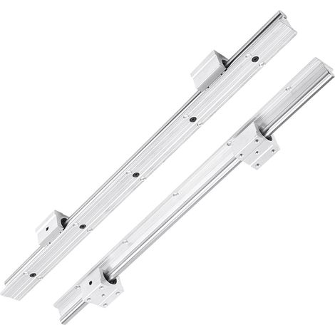 Guide linéaire SBR12 500mm, 2 axes de 12mm avec 4 blocs SBR12UU, glissière à roulement pour imprimante 3D CNC (1/5)