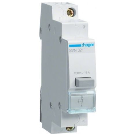 HAGER - BOUTON POUSSOIR 1O IMPULSIONS - SVN321 (1/2)
