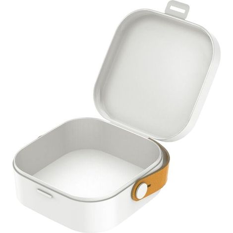 Boîte de rangement pour câbles, organisateur portable pour casque et accessoires électroniques de bureau avec attaches-câbles, boîte de chargement et de voyage pour casques et cordons, dimensions 10 x (1/5)