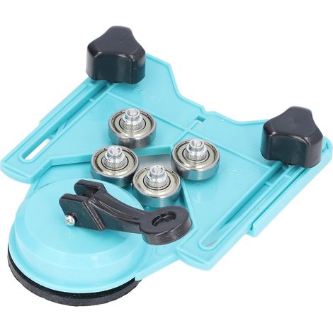 Gabarit de perçage pour carrelage de qualité industrielle, réglable de 4 à 83 mm, avec grande ventouse pour verre.