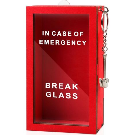 Boîte d'urgence humoristique - Créez votre propre bocal à idées avec marteau, à casser en cas d'urgence - Décoration de bureau