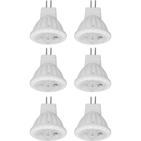 Ampoule LED MR11 4W GU4, double broche, variable 360lm, lampe pour passerelle, jardin, zones paysagères, 220V, 6 pièces