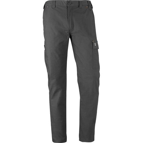 Pantalon élastique à poches multiples road gris taille M