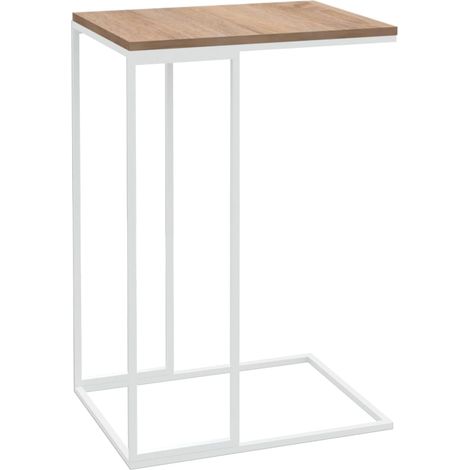 Table d'appoint Blanc 40x30x59 (1/5)