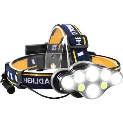 Lampe Frontale - LED - Rechargeable - 18000 Lumens - 8 Modes - Étanchéité IPX5 (1/4)
