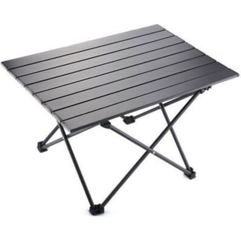 Campingtisch, Klapptisch, ultraleicht, tragbar, aus Aluminiumlegierung mit Tragetasche, für Outdoor-Aktivitäten, Camping, Picknicks, Wandern, Angeln (55x41x40cm)