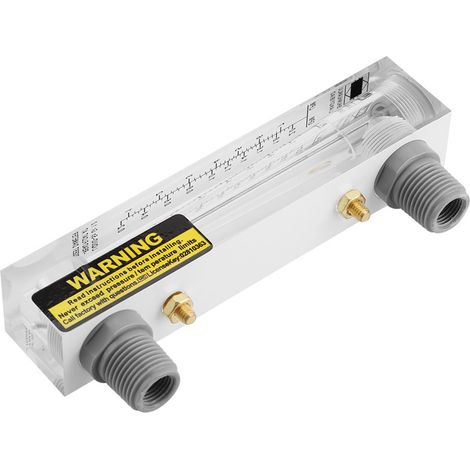 Débitmètre à eau en verre, compteur de débit liquide 1-7 L/min (0,2-2 GPM), outil de mesure précis pour aquarium et irrigation (1/5)