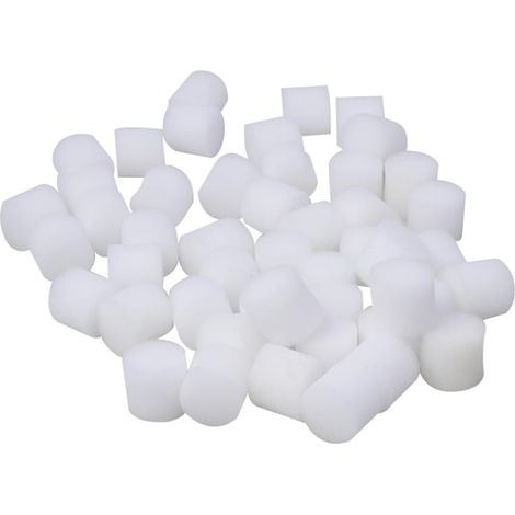100 Stück Hydroponische Pflanzschwämme 30mm Weiß aus Schwamm