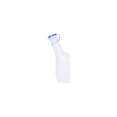 Urinoir Portable Homme 1000ml Flacon Urinaire avec Couvercle, Transparent, Idéal Voiture, Hôpital, Personnes Âgées et Incontinence
