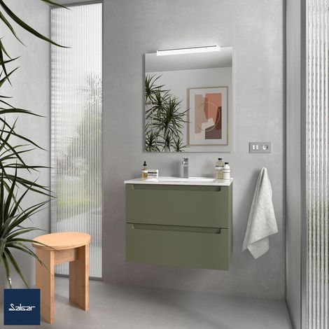 Salgar Schrank wandhängend MONTERREY 700 2 Metallauszug mit Softeinzug GREEN FOREST 697 x 540 x 450 mm (1/5)