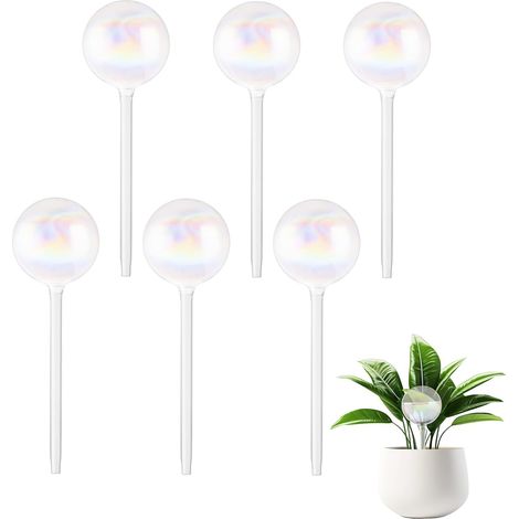 Globe arrosage 6 pièces 22 x 7 cm pour Plantes en Pot 6 pièces, 22 x 7 cm, arrosage automatique, pots, balcon, intérieur, goutte à goutte, décoratif (1/5)