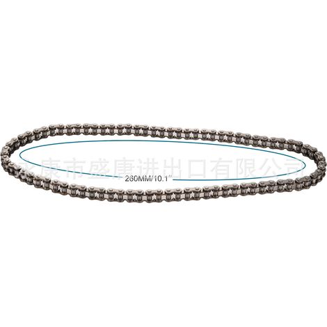 GOOFIT 82-link timing chain for horizontal motors (50-90cc) compatible with GY6 50cc, 90cc, and 139QMB motorcycles. (1/4)