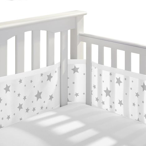 Lot de 2 barrière de lit, matériau respirant, conception surélevée, longueur étendue, pour chambre d'enfant (1/5)
