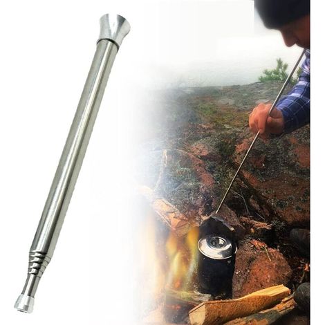 Bouffadou- Extensible, en acier inoxydable, 6 sections de tube de 10 mm de diamètre et 62,5 cm de longv