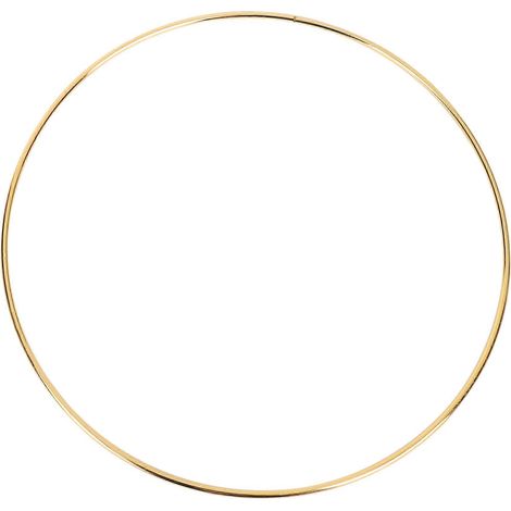 Lot de 8 anneaux métalliques de 20 cm (8 pouces) pour attrape-rêves, en or, parfaits pour la confection d'attrape-rêves et autres créations. (1/5)