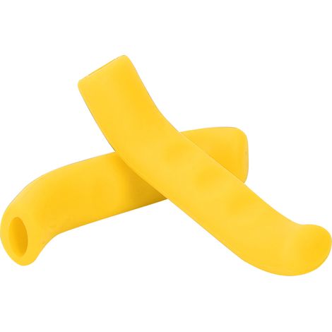 1 Paire Poignées de Guidol VTT Anti-Dérapantes en Silicone Pliable Jaune (1/5)
