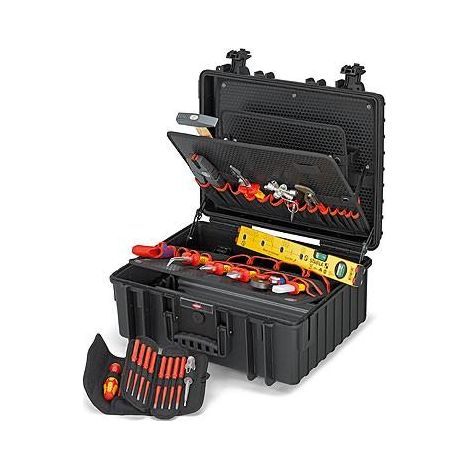 KNIPEX 00 21 36 Valigia portautensili "Robust34" Elettro 26 pezzi 419 mm