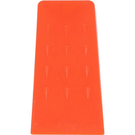 Coin de bûcheronnage de 20 cm avec pointes, accessoire de tronçonneuse pour l'abattage et le fendage du bois, en plastique ABS, orange (1/5)