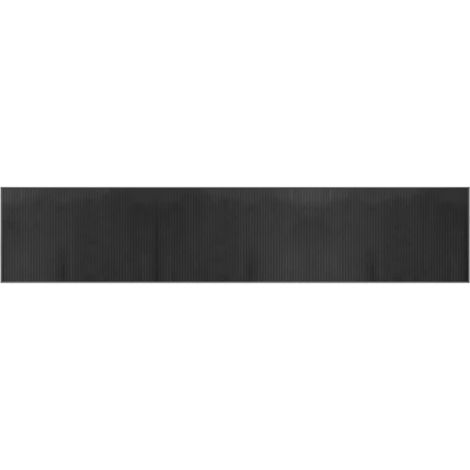 Tapis rectangulaire gris 60x300 cm bambou (1/5)