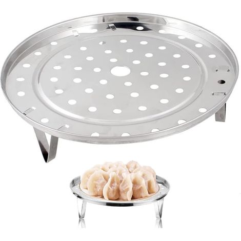 Panier vapeur rond en acier inoxydable pour cuisson et pâtisserie, accessoire de cuisine adapté à la maison et aux restaurants (1/5)